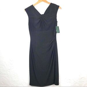 Lauren Ralph Lauren Evening Black Sheath Dress NEW